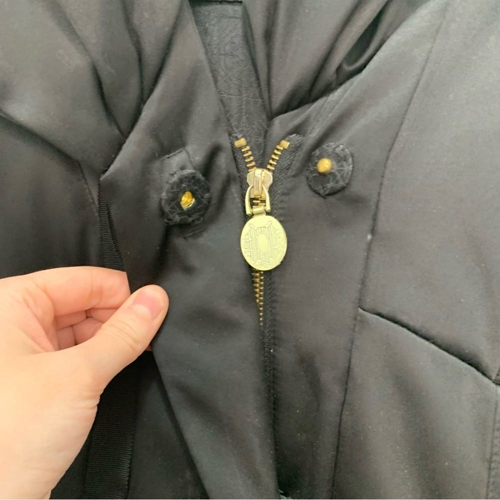 Elie Tahari Long Black Puffer Jacket - Picture 16 of 16